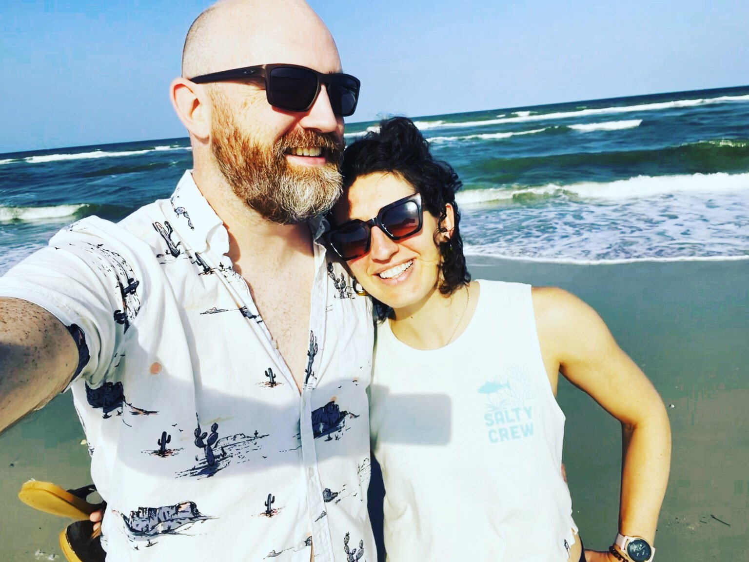 Nina and Dan on the Beach